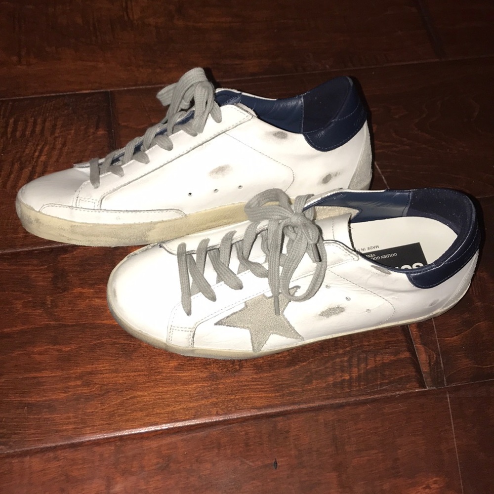 Golden Goose White and Gray Sneakers - Picture 3 of 6